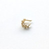 Earcuff cover gold hojas color Dorado perspectiva 1