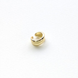 Earcuff cover gold en C biselado perspectiva 1