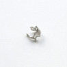 Earcuff cover gold corona color Plateado perspectiva 2